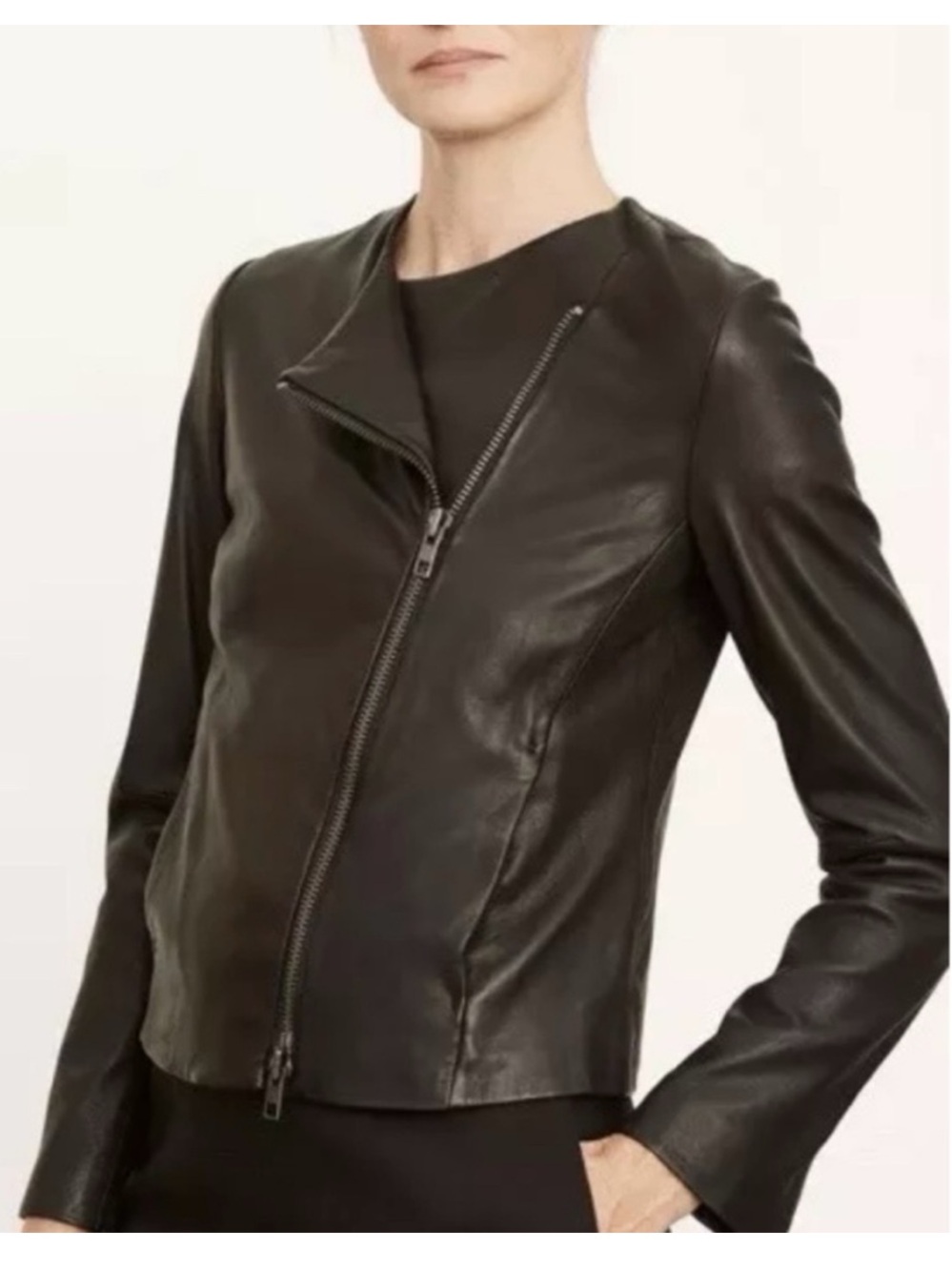 Vince Lamb Leather Jacket